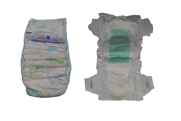 عينات حفاضات الأطفال المجانية من Wlosesale في بالة مع غطاء خلفي من القماش يشبه القماش ، ميناء شيامن