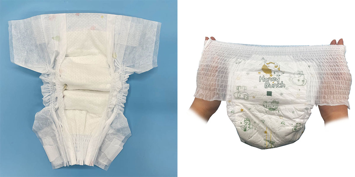 حفاضات الشريط مقابل السراويل القابلة للسحب: اختيار المقاس المناسب مع شيامن هونغفوتاي